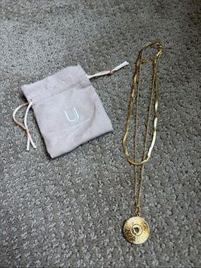 Uncommon James Gold Layered Sunburst Disc Necklace